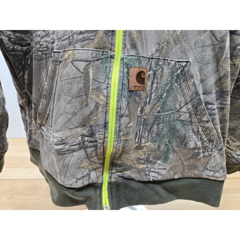 Carhartt Kids Hooded Reversible Jacket XL(18/20) Olive Green/Camo Realtree